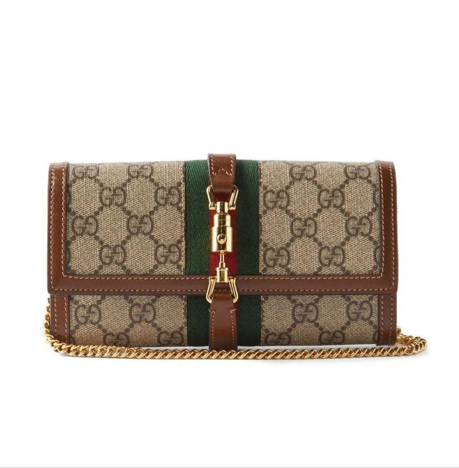 GUCCI JACKIE AUTHENTIC LEATHER WALLET SLING