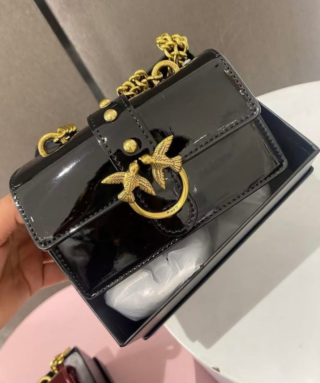 PINKO LOVE ONE MINI CROSSBODY BAGS