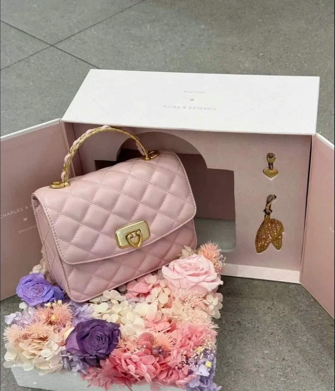 CHARLES & KEITH CRESSIDA QUILTED QIKI 2025 CELEBRATING