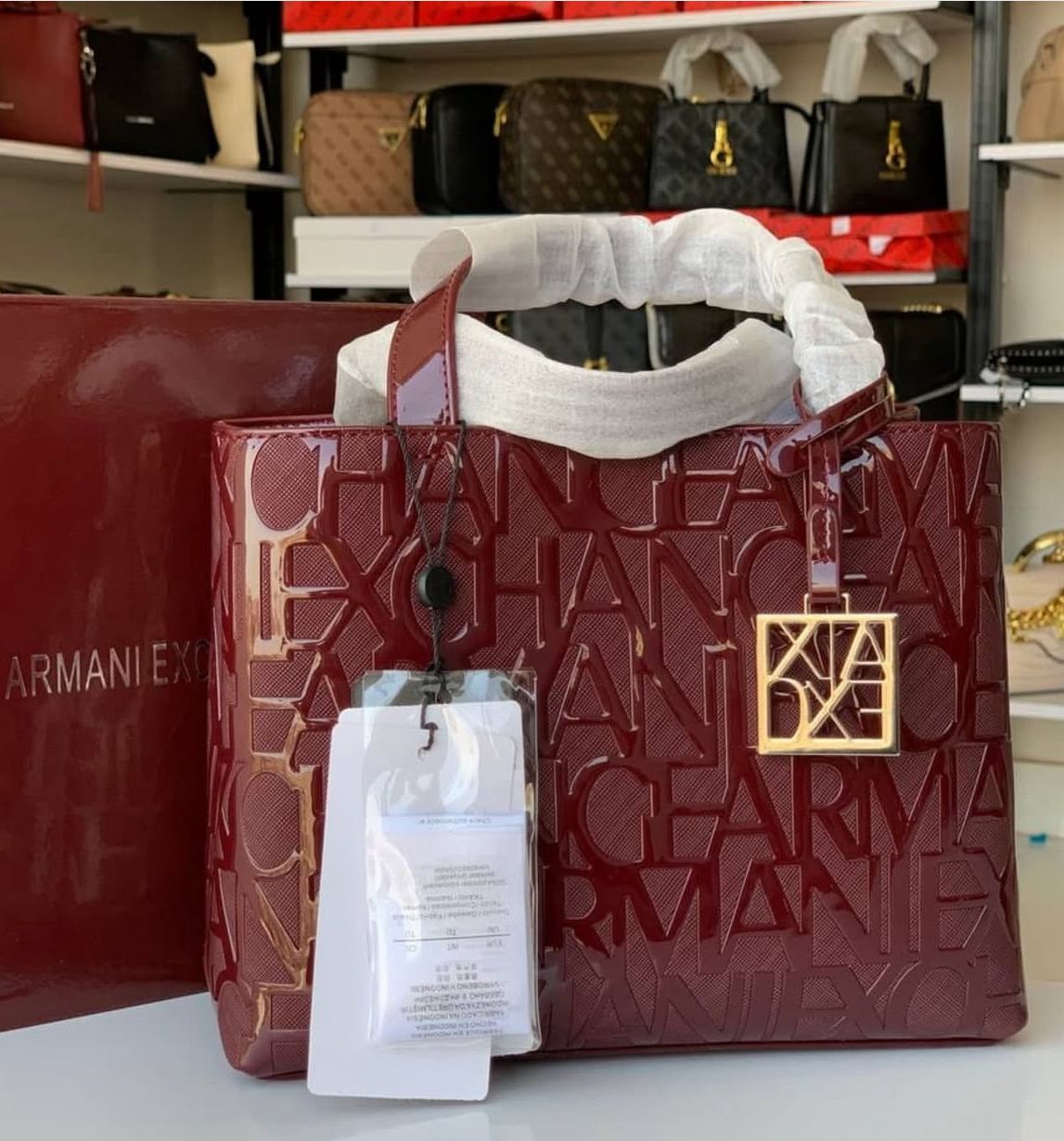 ARMANI EXCHANGE GENUINE LEATHER BAG