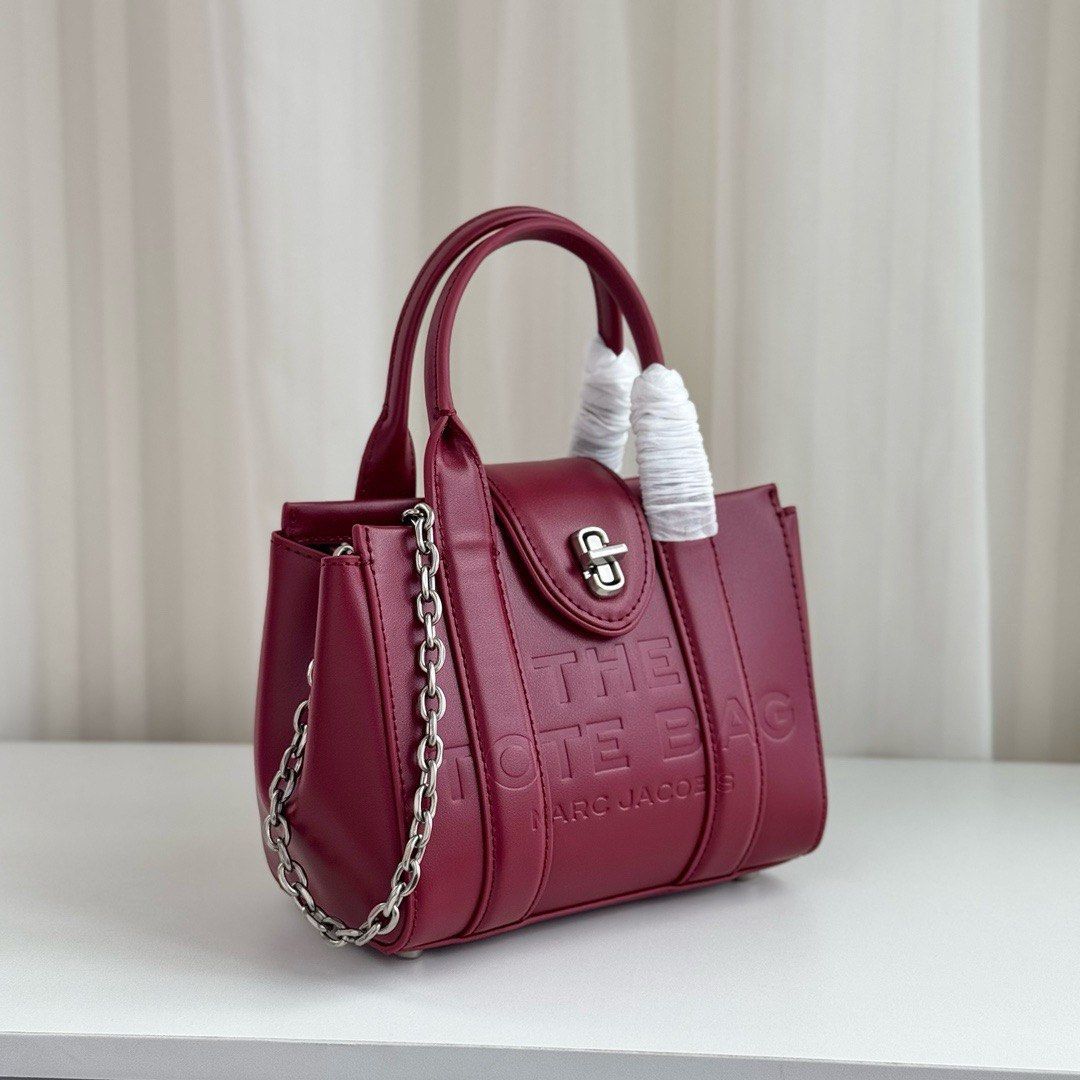 MARC JACOBS TURN LOCK CROSSBODY SMALL TOTE