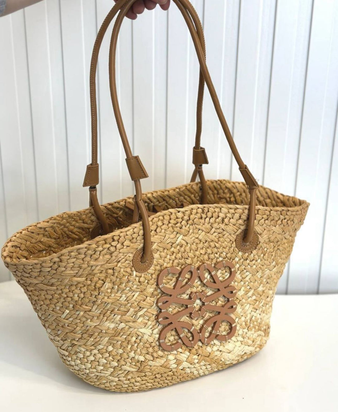 LOEWE STRAW KANE BAGS