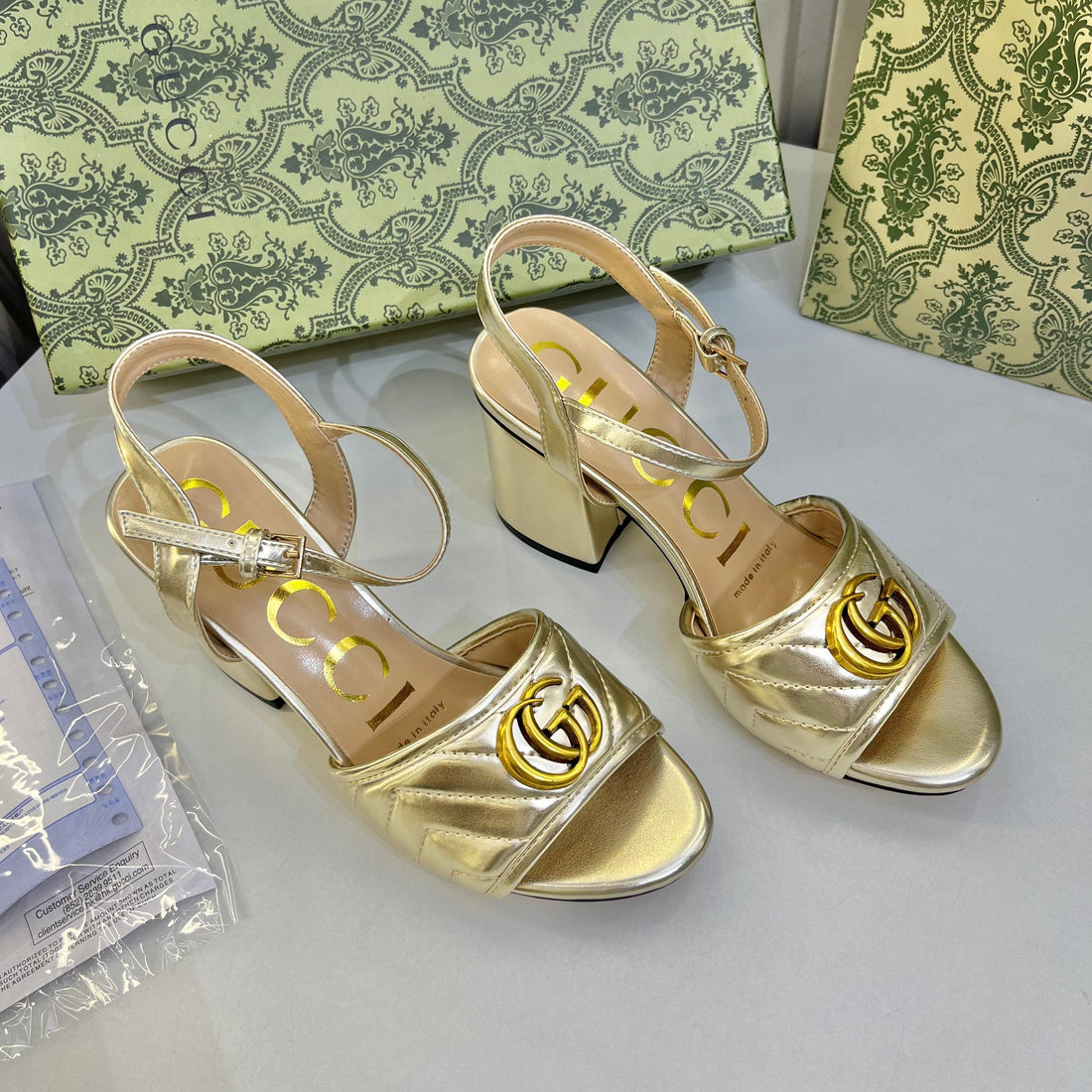 Gucci Marmont Mid High Pump
