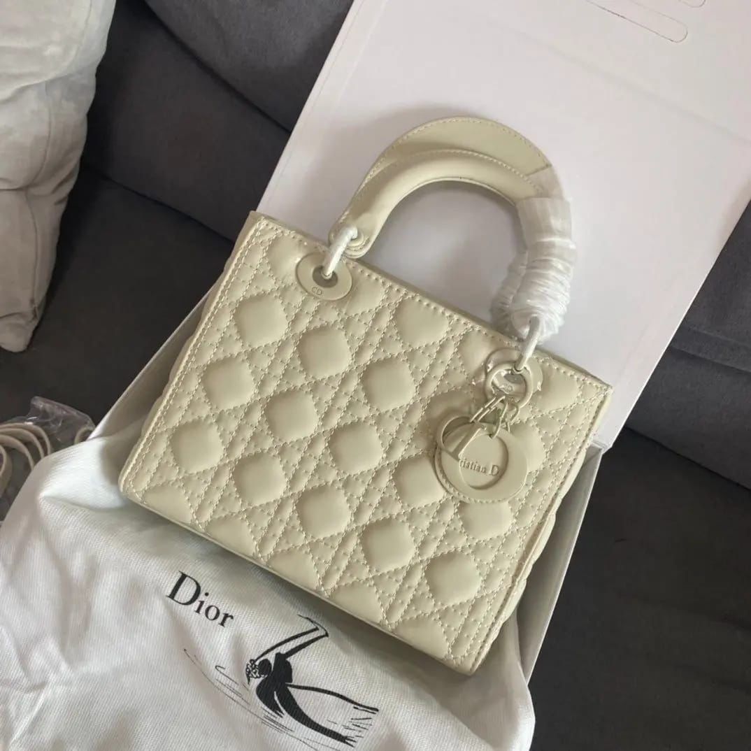 Dior Lady Dior Matte Medium Handbag