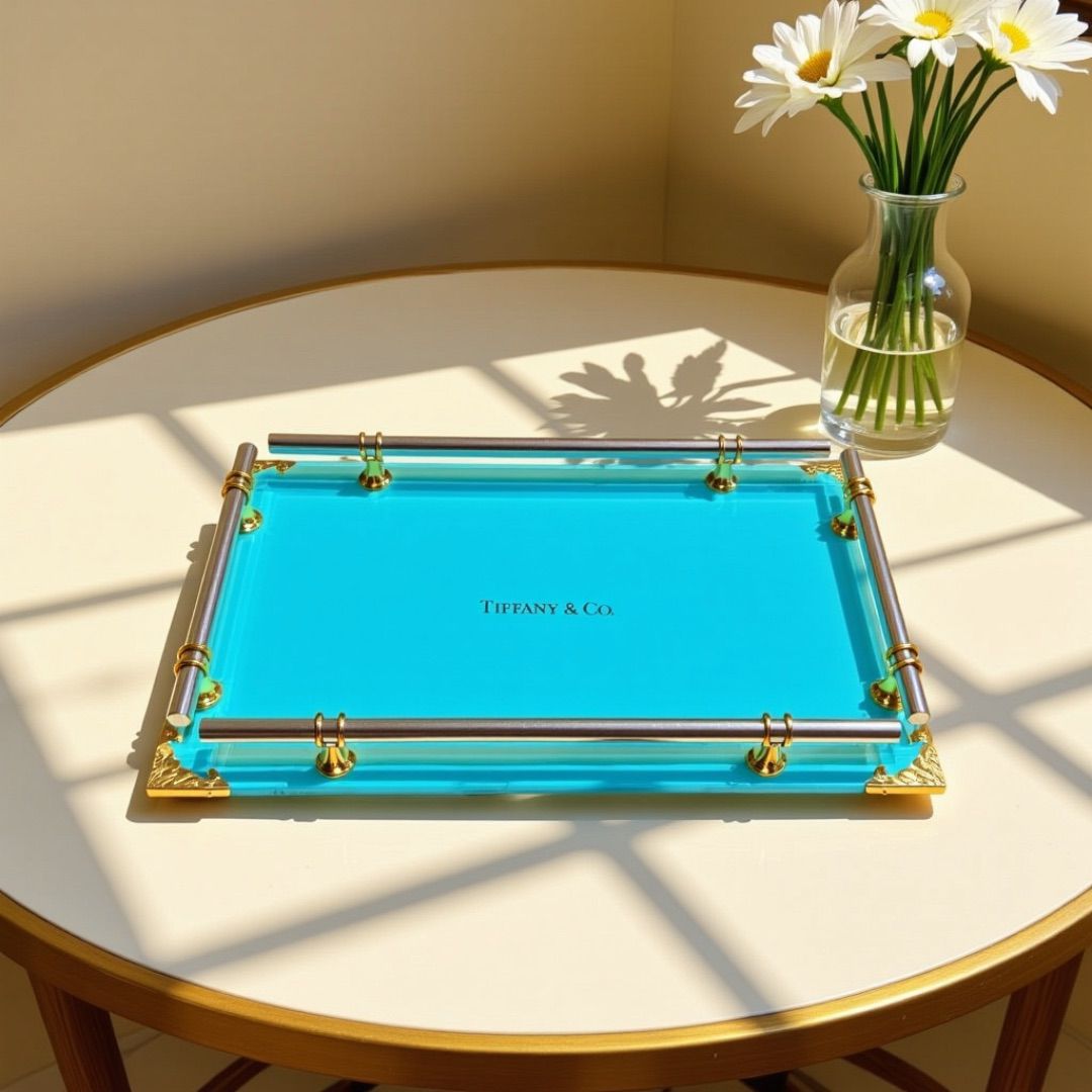 TIFFANY & CO LEATHERETTE PREMIUM TRAY