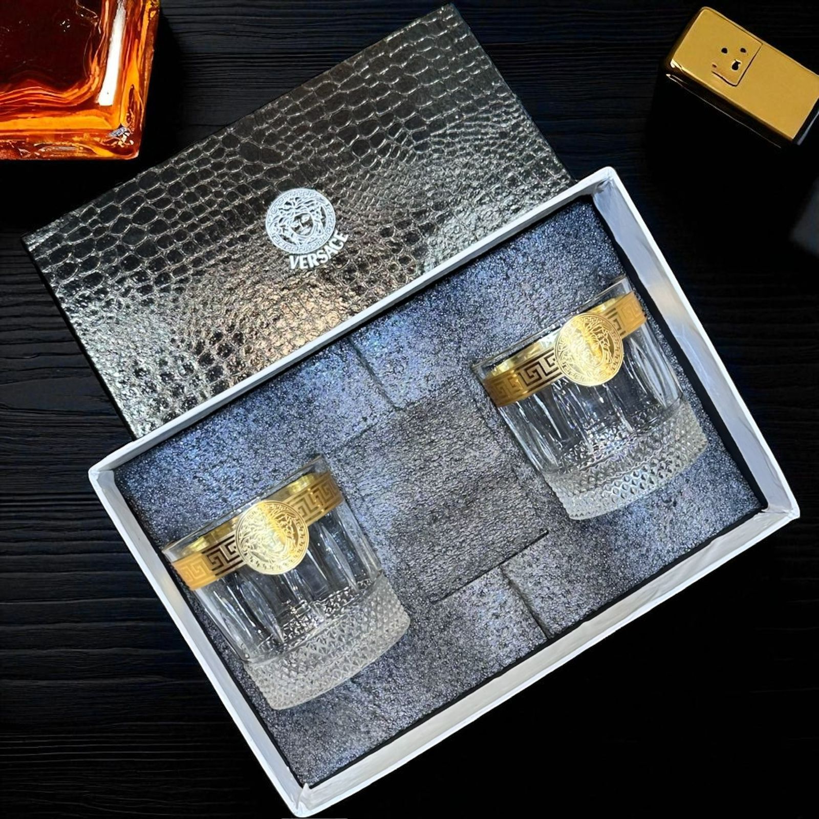 EXCLUSIVE VERSACE  WHISKEY GLASS