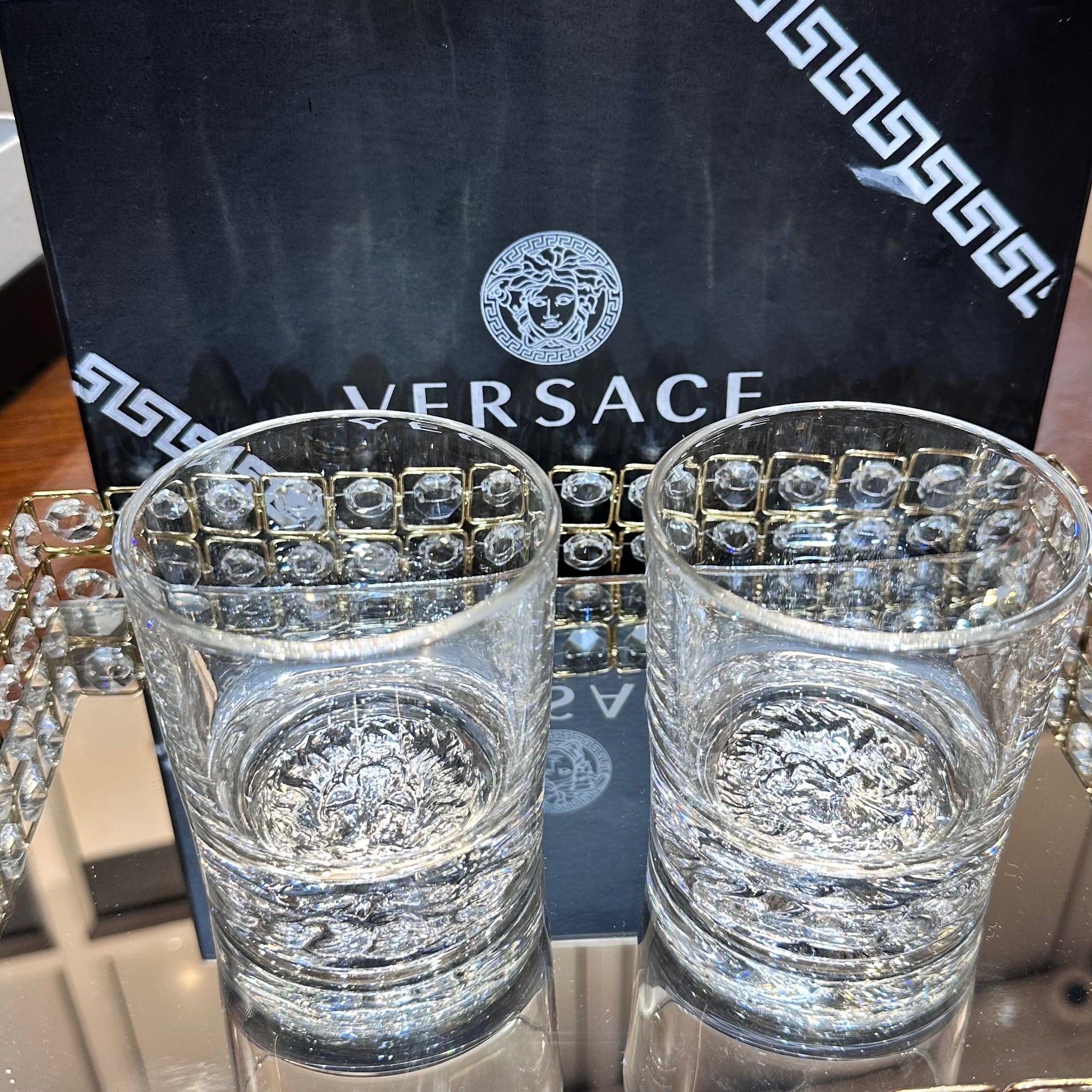EXCLUSIVE VERSACE CRYSTAL WHISKEY GLASS 🥃