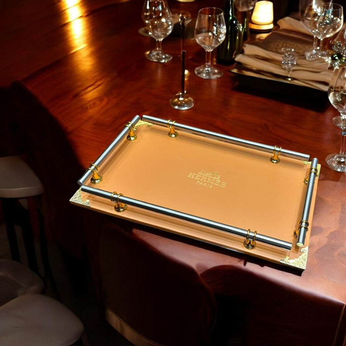 HERMÈS LEATHERETTE PREMIUM TRAY