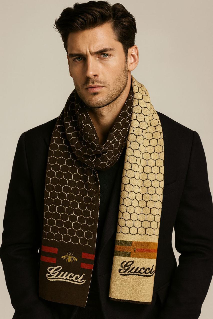 GUCCI MUFFLER WOOLLEN STOLE