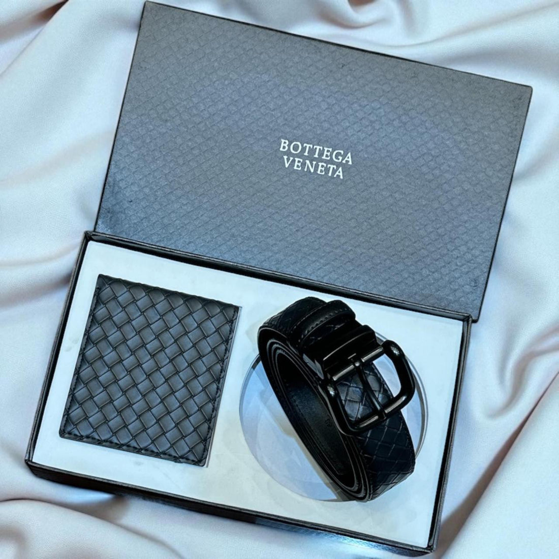 BOTTEGA VENETA BELT AND WALLET SET